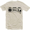 Eat Sleep Hike - Modern Hiker T-Shirt - Lights - Image 3